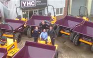 Thwaites dumpers for YHC in distinctive livery