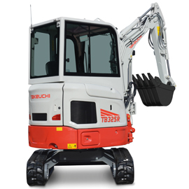 Takeuchi TB325R reduced tail swing compact excavator